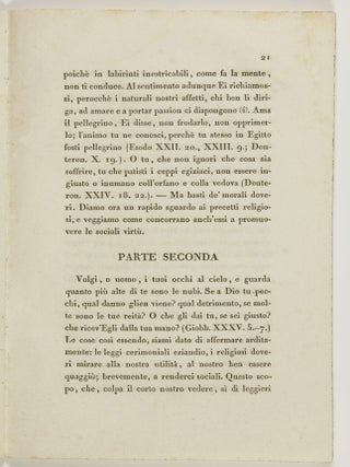 Della socialità della Legge Mosaica