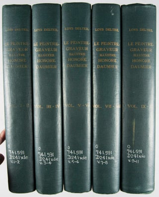 Le Peintre-Graveur Illustré (XIXe et XXe Siècles) Tomes 20-29 bis: Honoré Daumier. 11 fascicules bound in 5 volumes (Complete)
