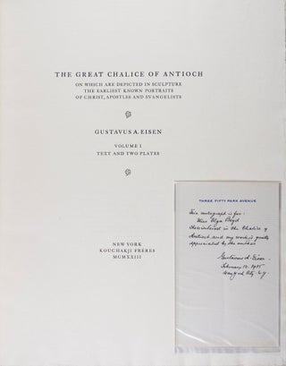The Great Chalice of Antioch: On Which Are Depicted in Sculpture the Earliest Known Portraits of Christ, Apostles and Evangelists. 2-vol. set (Complete)