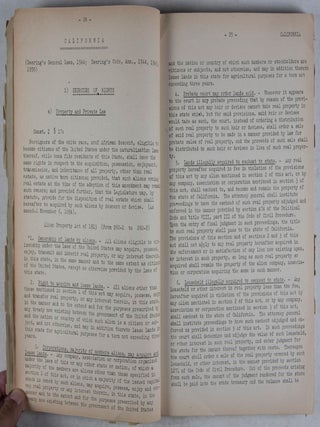 Complilation of Laws on the Legal Status of Aliens: United States Local Legislation
