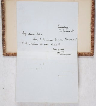 Maud, and Other Poems [WITH SIGNED LETTER BY THE AUTHOR TO JOHN RASHDALL]