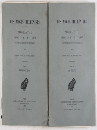 Les Mages Hellénisés: Zoroastre, Ostanès et Hystaspe d'après la Tradition Grecque: Tome I, Introduction; Tome II, Les Textes. 2-vol. set (Complete)