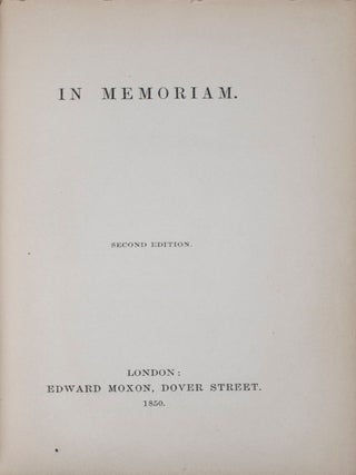 Item #41583 In Memoriam. Alfred Lord Tennyson
