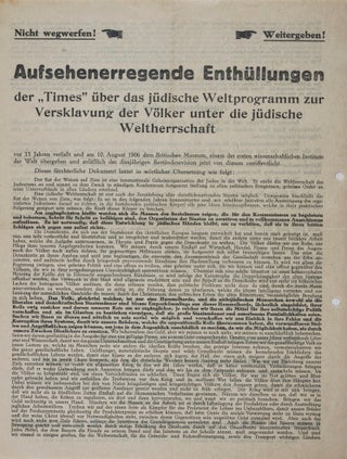 Collection of 73 political flyers distributed during the 1919 and 1920 electoral campaigns in Bavaria