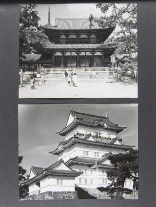 Unique Photo-Album containing original photographs depicting Japanese landmarks and Japan's iconic cultural symbols [WITH 66 SILVER GELATIN PRINTS]