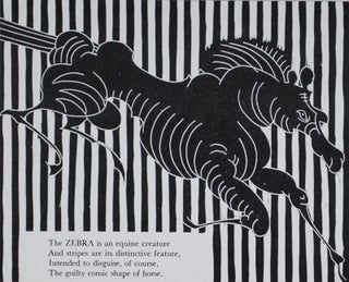 Item #41825 A Bestiary: Twenty-six Linocuts [SIGNED]. John Fuller, Brigitte Hanf, poems, prints