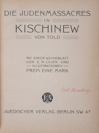 Die Judenmassacres in Kischinew