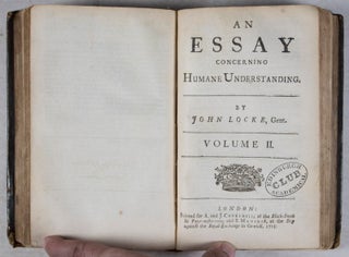 An Essay Concerning Human Understanding. 2 volumes bound in one (Complete)