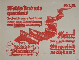 Item #42035 Collection of 14 political flyers distributed during the 1919 and 1920 elections in...