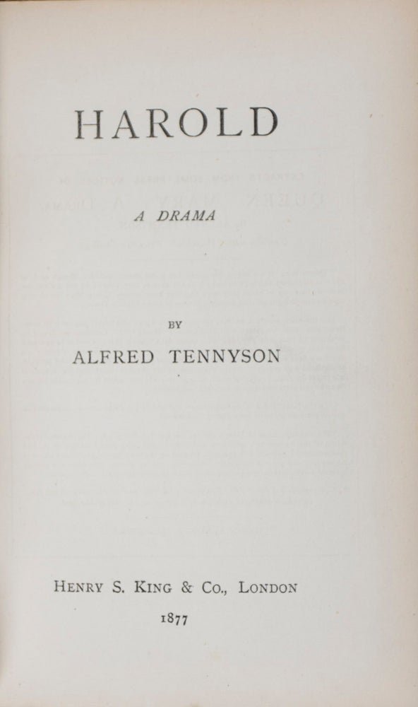 Item #42083 Harold, A Drama. Alfred Lord Tennyson.