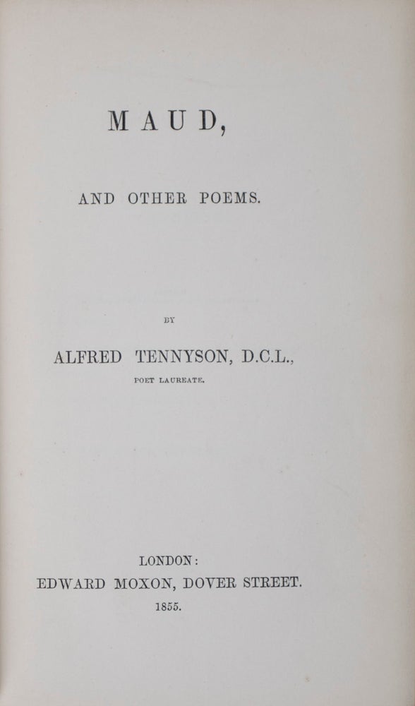 Item #42086 Maud, and Other Poems. Alfred Lord Tennyson.