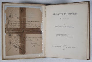 Atalanta in Calydon, A Tragedy [WITH A LETTER FROM SWINBURNE'S SISTER]