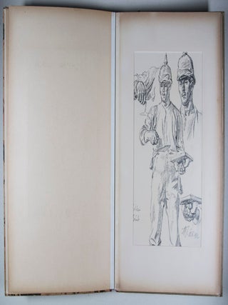 Max Seliger, Maler und Zeichner: 1) Soldatenstudien, meist 1915/16; 2) Kriegspostkarten und Kriegsmarken 1915/16. Entw&uuml;rfe und Drucke [TWO PORTFOLIOS OF ORIGINAL WWI DRAWINGS FROM THE ARTIST'S PERSONAL LIBRARY]