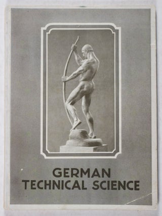 Item #42460 German Technical Science: Dedicated to the Members of Second World Power Conference....