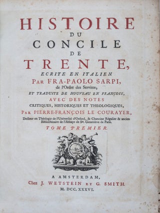 Histoire du Concile de Trente. 2-vol. set (Complete)