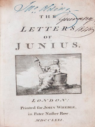 Item #42888 The Letters of Junius. 2 Vols. Junius