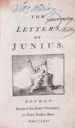 Item #42888 The Letters of Junius. 2 Vols. Junius