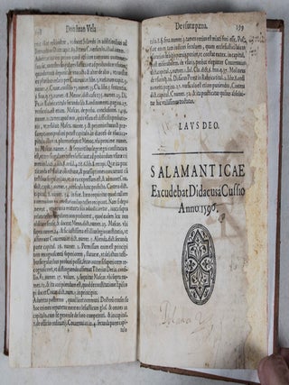 Tractatus de poenis delictorum, quem Salmanticae auditoribus suis dictabat licentiatus don Ioannes Vela & Acuña diui Bartholomaei collega & cathedra voluminis publico stipendio praefectus