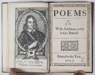 Item #43072 Poems by J. C. With Additions, never before Printed [BOUND WITH] A Character of a...