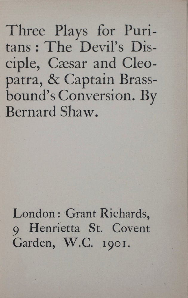Item #43103 Works of George Bernard Shaw (9 vols.). George Bernard Shaw.
