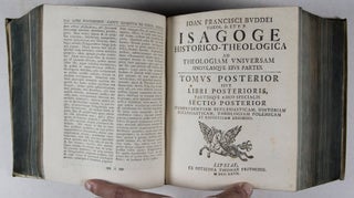 Isagoge historico-theologica ad theologiam universam singulasque eius partes. 2-vols bound in one (Complete)