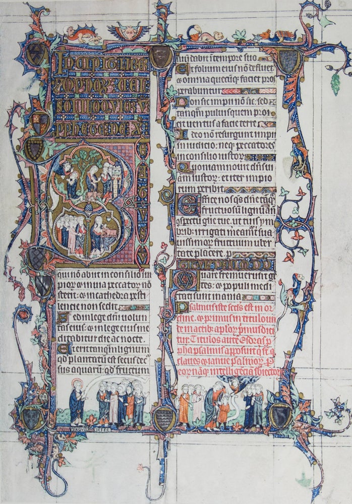Item #43152 The Tickhill Psalter and Related Manuscripts. A School of Manuscript Illumination in England during the early Fourteenth Century. Donald Drew Egbert.