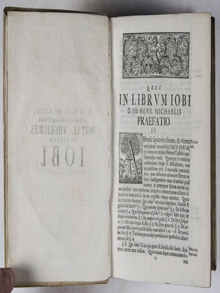 Uberiorum Adnotationum Philologico-Exegeticarum in Hagiographos : Volumen Primum, Adnotationes in Psalmos, et Christiani Ben. Michaelis.., in Proverbia Salom. ... ; Volumen Secundum, Adnotationes in Librum Iobi, et in V. Megilloth, hoc est in Canticum Canticorum, ... ; Volumen Tertium, Adnotationes in Vaticinium Danielis, et in libros Esrae, Nehemiae et Chronicorum ... 3-vol. set (Complete)