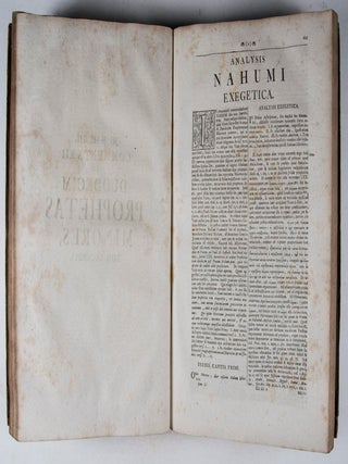 Commentarius in duodecim prophetas minores : seu analysis exegetica, qua Hebraeus textus cum versionibus veteribus confertur ... 2 vols in one (Complete)