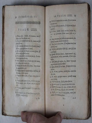 Commentarius ad Psalmos quo singulorum argumentum, tempus et hypothesis explicandi inprimis studiose inquiritur, eorumque partes continua paraphrasi et selectis observationibus illustrantur. 6-vol. set (Complete)