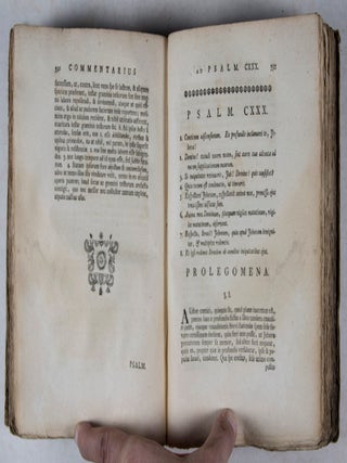 Commentarius ad Psalmos quo singulorum argumentum, tempus et hypothesis explicandi inprimis studiose inquiritur, eorumque partes continua paraphrasi et selectis observationibus illustrantur. 6-vol. set (Complete)
