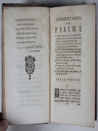 Commentarius ad Psalmos quo singulorum argumentum, tempus et hypothesis explicandi inprimis studiose inquiritur, eorumque partes continua paraphrasi et selectis observationibus illustrantur. 6-vol. set (Complete)
