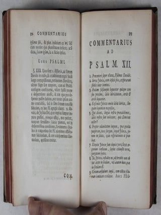 Commentarius ad Psalmos quo singulorum argumentum, tempus et hypothesis explicandi inprimis studiose inquiritur, eorumque partes continua paraphrasi et selectis observationibus illustrantur. 6-vol. set (Complete)