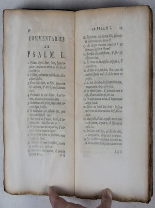 Commentarius ad Psalmos quo singulorum argumentum, tempus et hypothesis explicandi inprimis studiose inquiritur, eorumque partes continua paraphrasi et selectis observationibus illustrantur. 6-vol. set (Complete)