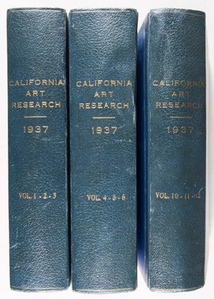 California Art Research, Vols. 1-6, 10-12 (9 Vols. bound in 3)