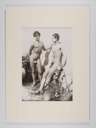 Collection of 68 photographs by the Prussian photographer Baron Wilhelm von Gloeden; (1856-1931) Italian boys of Taormina, Sicily with classical accoutrements in outdoor settings.