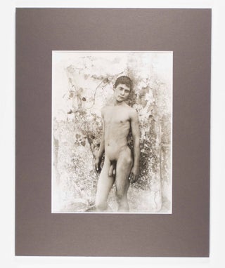 Collection of 68 photographs by the Prussian photographer Baron Wilhelm von Gloeden; (1856-1931) Italian boys of Taormina, Sicily with classical accoutrements in outdoor settings.