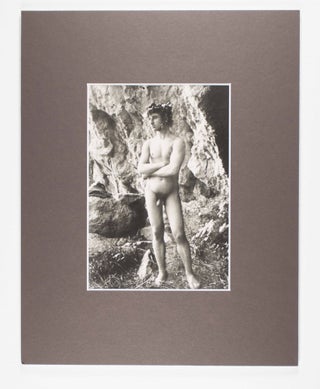 Collection of 68 photographs by the Prussian photographer Baron Wilhelm von Gloeden; (1856-1931) Italian boys of Taormina, Sicily with classical accoutrements in outdoor settings.