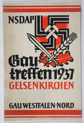 Item #43266 NSDAP Gautreffen 1937 Gelsenkirchen Gau Westfalen-Nord. Dr. Arno Schröder