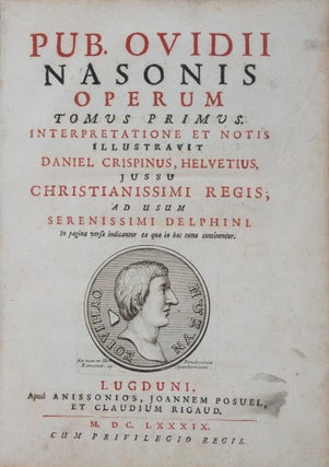 Item #43313 Pub. Ovidii Nasonis Operum. 4-vol. set (Complete). Publius Ovidius Naso, Daniel...