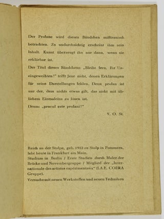 Procul este profani: 18 farbige Handdrucke