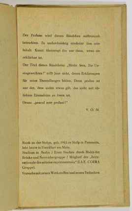 Procul este profani: 18 farbige Handdrucke