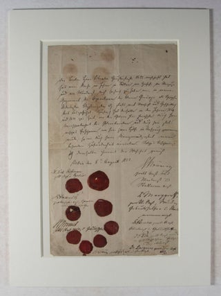 Civil Letter and Medical Document Concerning the Barber Heinrich Carl Ferdinand Schrader (Civic Law/Bürgerliches Recht 1841/1852)