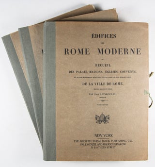 Édifices de Rome Moderne; ou, Recueil des Palais, Maisons, Églises, Couvents et Autres Monuments Publics et Particuliers les plus Remarquables de la Ville de Rome. 3-vol. set (Complete)