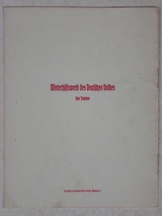 Winterhilfswerk des Deutschen Volkes (WHW) 1938/39
