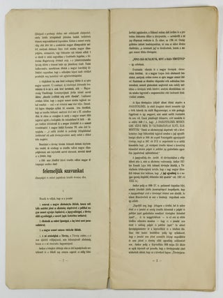 A Magyar Orsz&aacute;gg&uuml;l&eacute;s M&eacute;lt&oacute;s&aacute;gos Fels&ouml;h&aacute;z&aacute;bak &eacute;s Tekintetes K&eacute;pvisel&ouml;h&aacute;z&aacute;nak! (The Honorable Houses of the Hungarian National Assembly and Honorable Representatives)