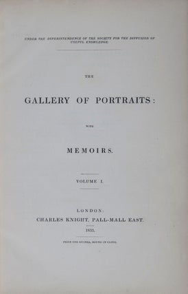 The Gallery of Portraits: With Memoirs. 7 volumes bound in three (Complete) [Binding signed by Roger de Coverly]