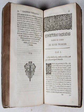 Conjeturas sagradas sobre los Prophetos primeros (Sacred Conjectures on the First Prophets). Two parts bound in one volume (Complete)