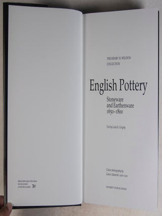 The Henry J. Weldon Collection: English Pottery 1650-1800