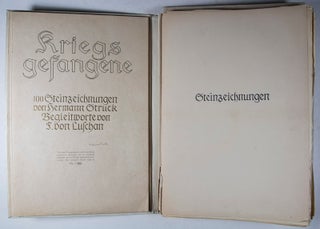 Kriegsgefangene: 100 Steinzeichnungen von Hermann Struck [SIGNED] (Prisoners of War: One hundred etchings signed by Hermann Struck)