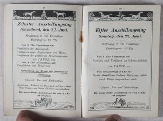 Erste allgemeine Pferde-Ausstellung zu Berlin vom 12. bis 22. Juni 1890 am Stadtbahnhof Zoologischer Garten